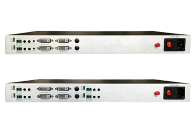 2路正向DVI+音頻+RS232無壓縮光端機(jī)